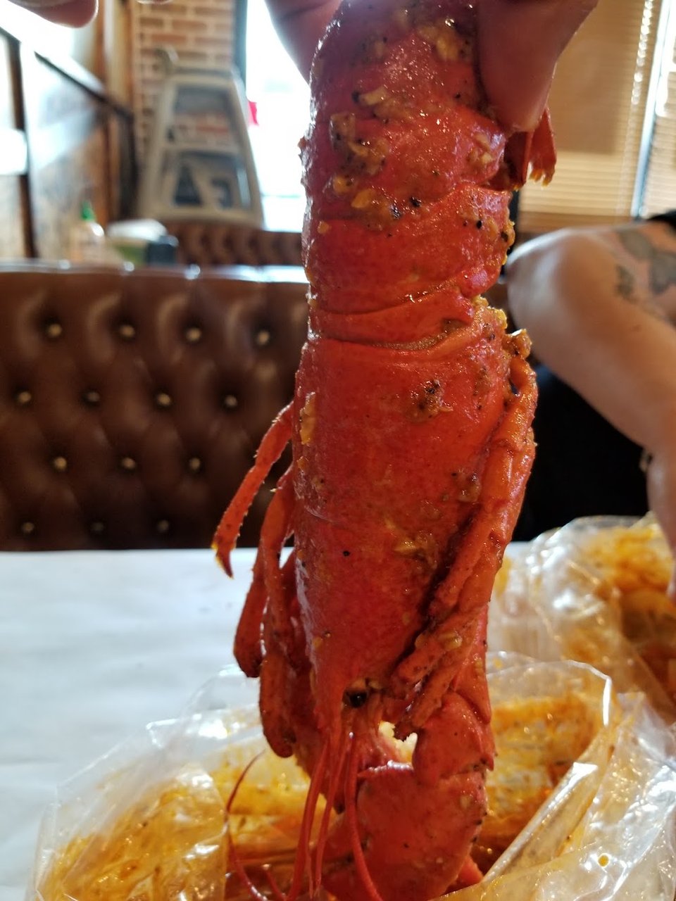 Lobster with Cajun Sauce